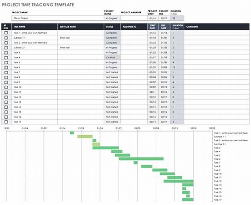 Project Time Tracking Excel Template