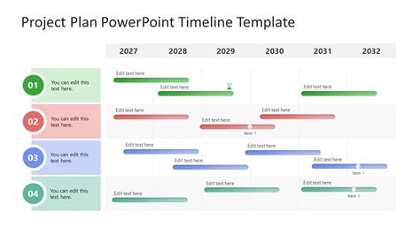 Project Timeline Template Ppt