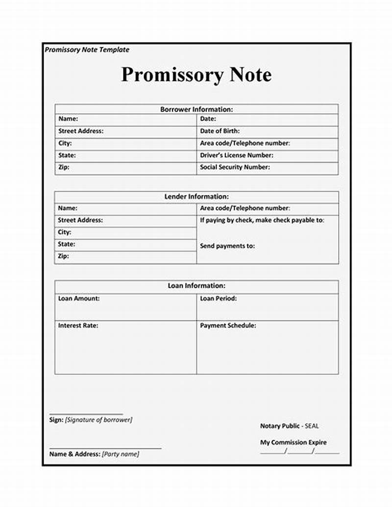 Promise Note Form