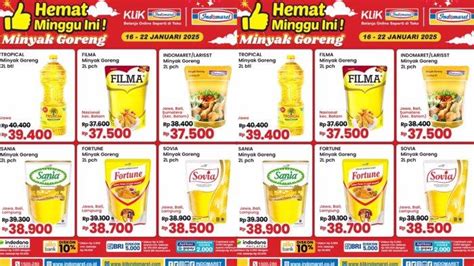 Promo Minyak Goreng Indomaret & Alfamart, Selasa 13 Mei 2025