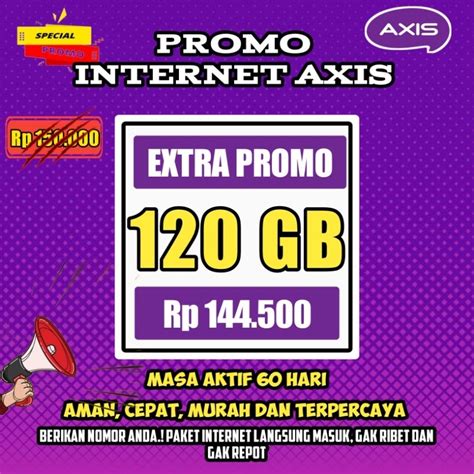 Promo Paket Internet Axis