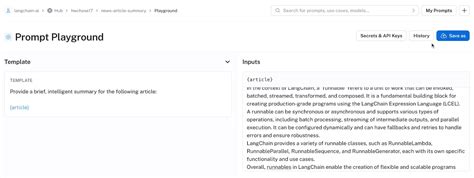 Prompt Template Langchain