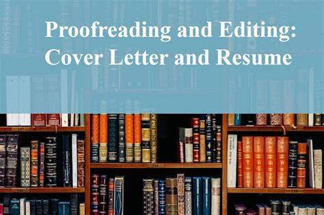 Proofread Cover Letter