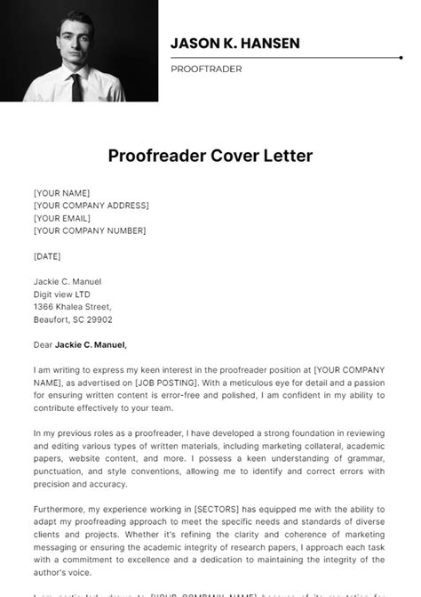 Proofreading a letter