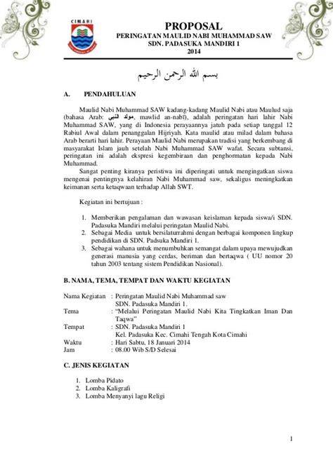 Proposal Maulid Nabi