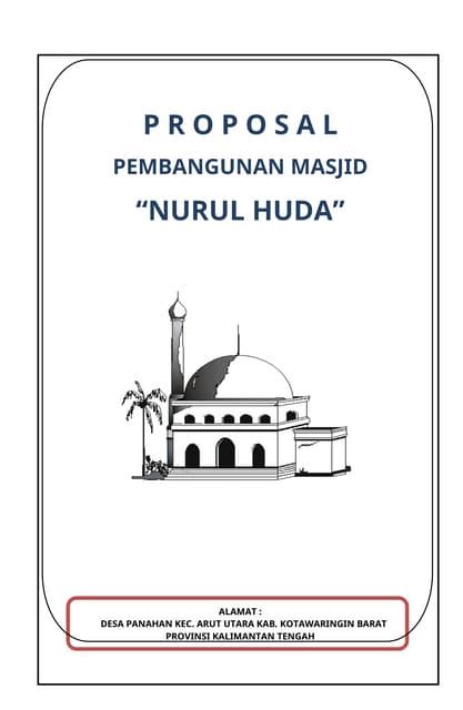 Proposal Tema Akhlak Masjid