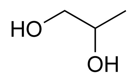 Propylene Glycol Chemical Structure