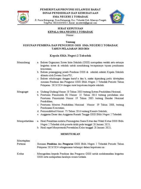 Prosedur Mengurus Surat OSIS