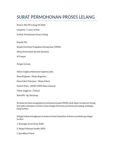 Proses Permohonan Surat