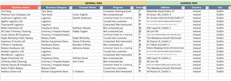 Prospect List Template