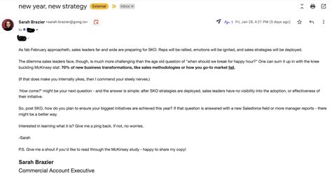 Prospecting Email Templates