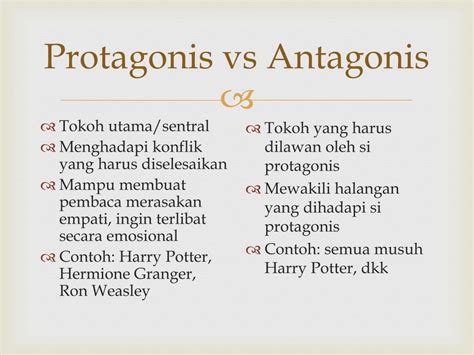 Protagonis vs Antagonis