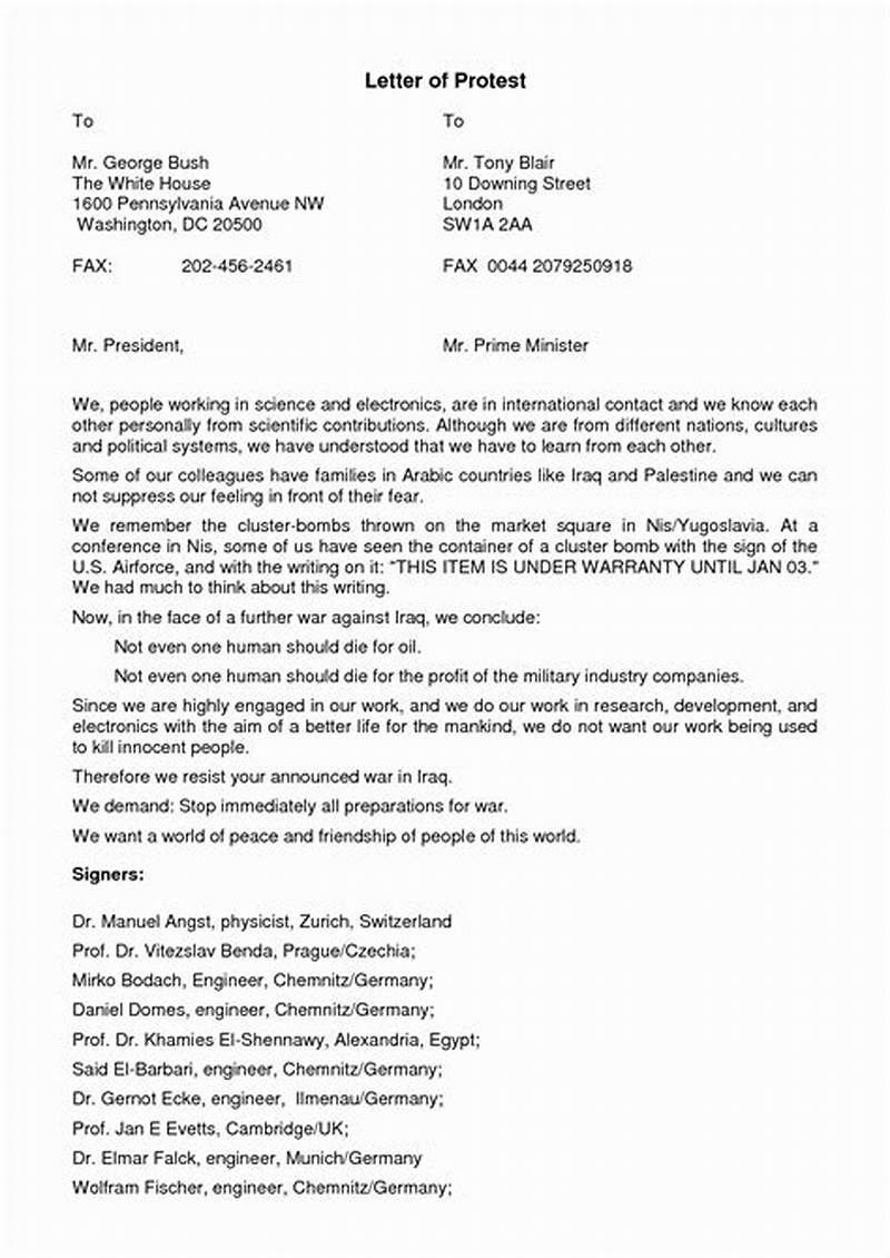 Protest Insurance Claim