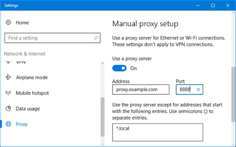 Proxy Server Address Windows 1.0