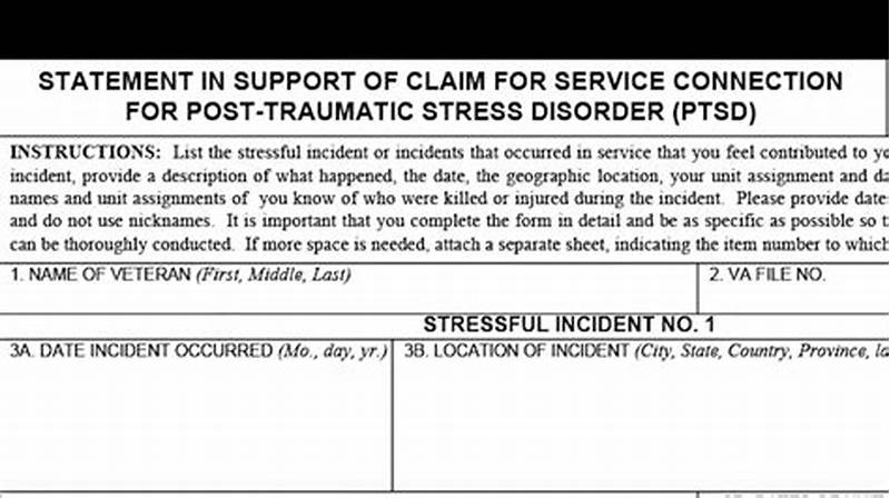 Ptsd Statement Support Claim Examples
