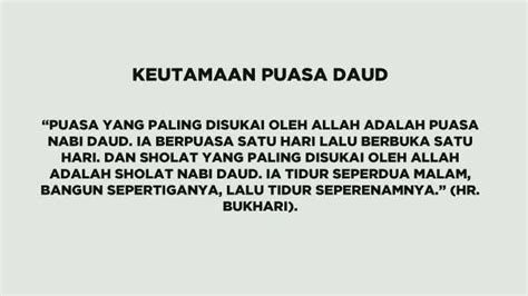 Puasa Daud Manfaat