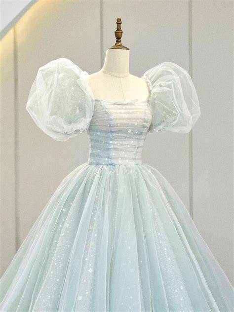 Puff Sleeve Prom Dress