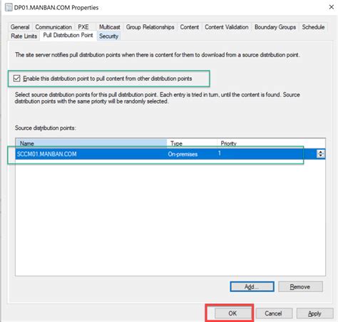 DistMgr instructs DP WMI Provider to install pull DP