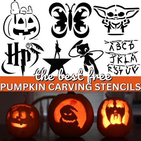 Pumpkin Carving Stencils Printable