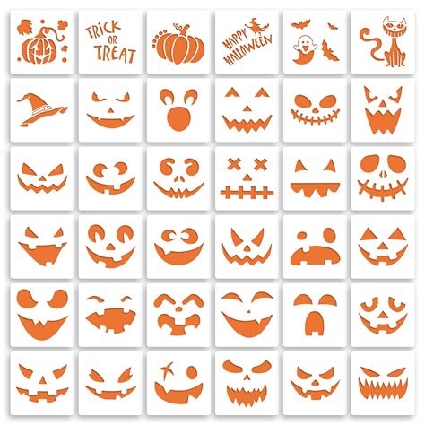 Pumpkin Carving Templates Faces