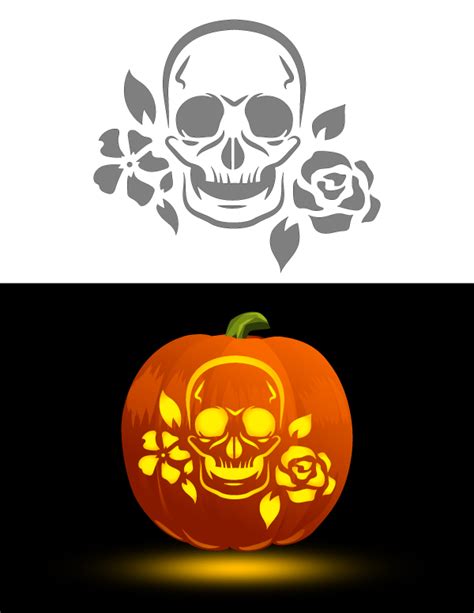 Pumpkin Templates Skull