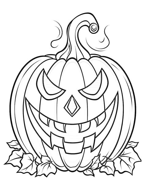 Pumpkin To Color Printables