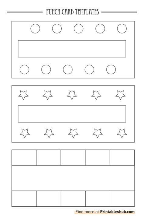 Punch Card Template