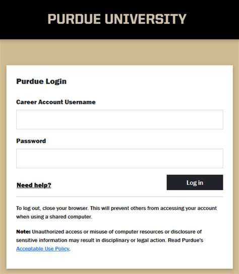 Purdue Career Account