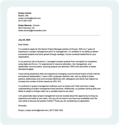 Purpose of Application Letter