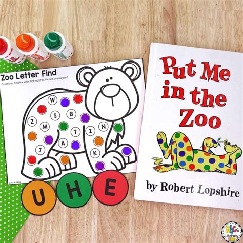 Put Me In The Zoo Free Printables