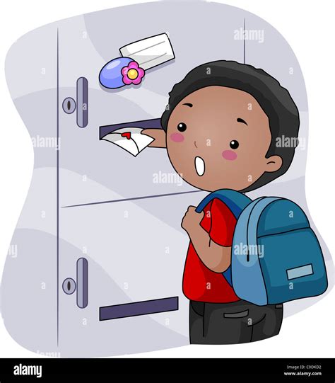 Putting letter in locker