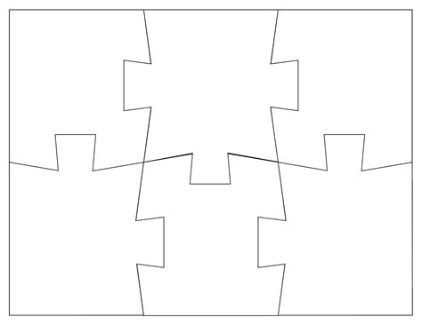 Puzzle Piece Template Large