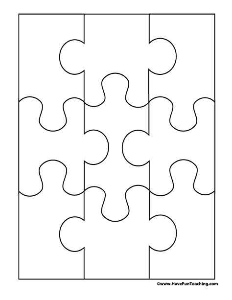 Puzzle Piece Templates
