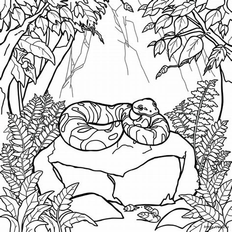 Python Coloring Page