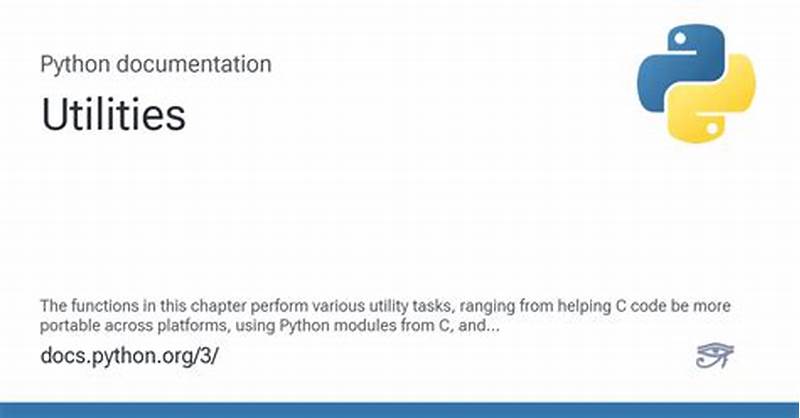 Python Documentation Utilities Catalog Variables Functions