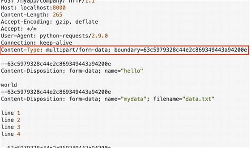 Python Multipart Form Data Post