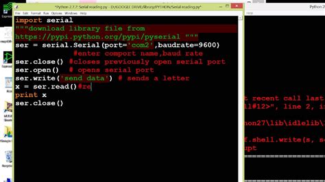 Python Read Serial Port