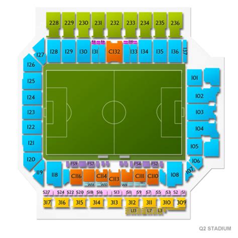 Q2 Stadium Seating Chart With Seat Numbers