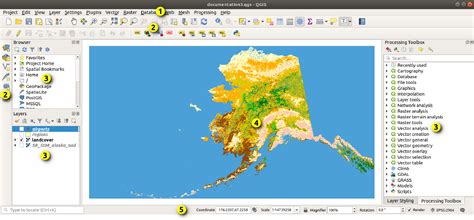 QGIS software interface