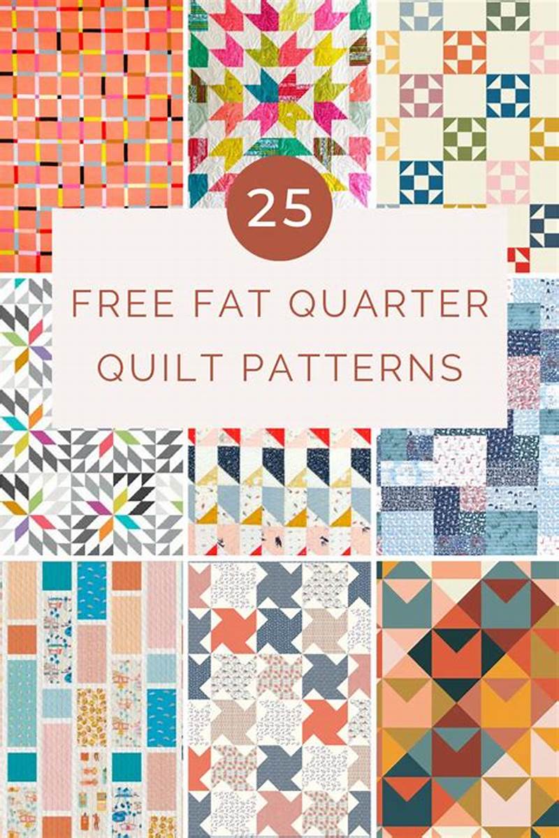 Quilt Pattern Using Fat Quarters