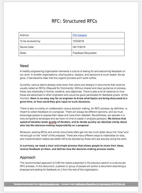 RFC Document Example