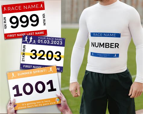 Racing Bib Template