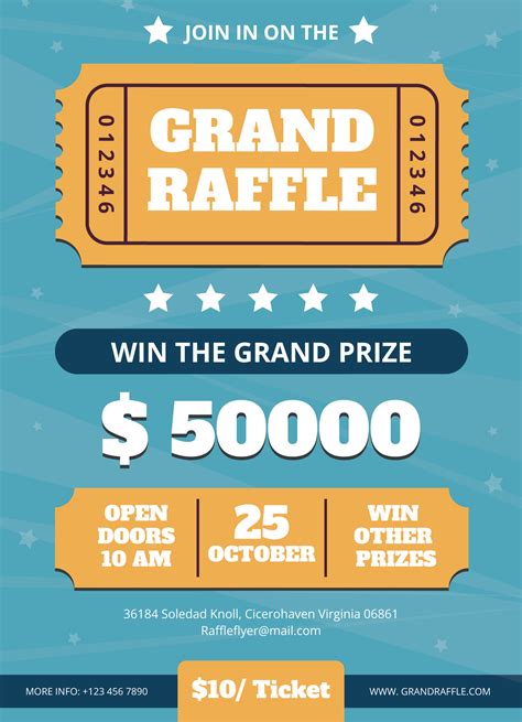 Raffle Flyer Template Free