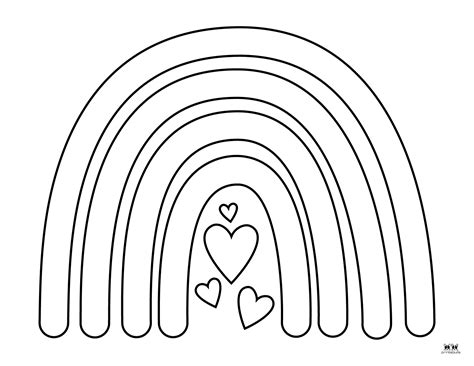 Rainbow Coloring Pages Printable