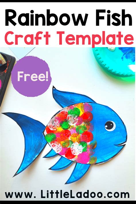 Rainbow Fish Craft Template