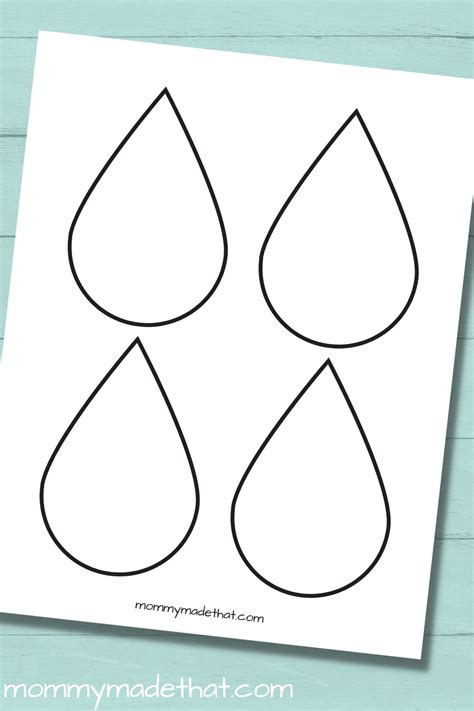 Raindrop Printable