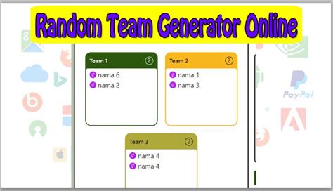 Random Team Generator aplikasi