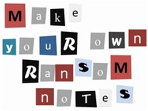 Ransom Note Template
