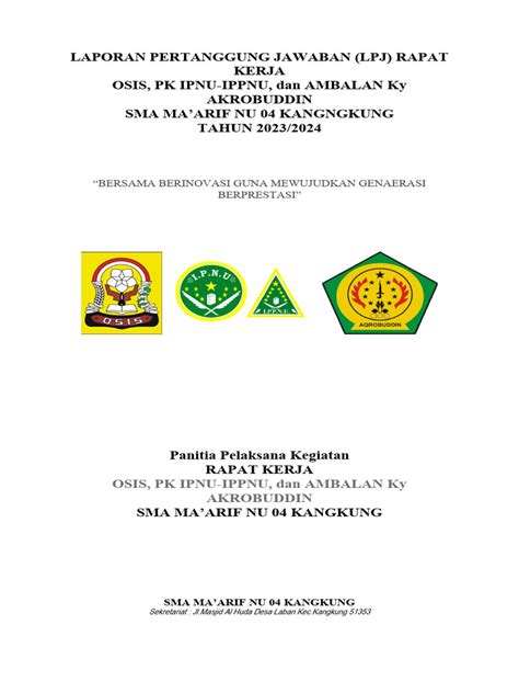 Rapat LPJ OSIS