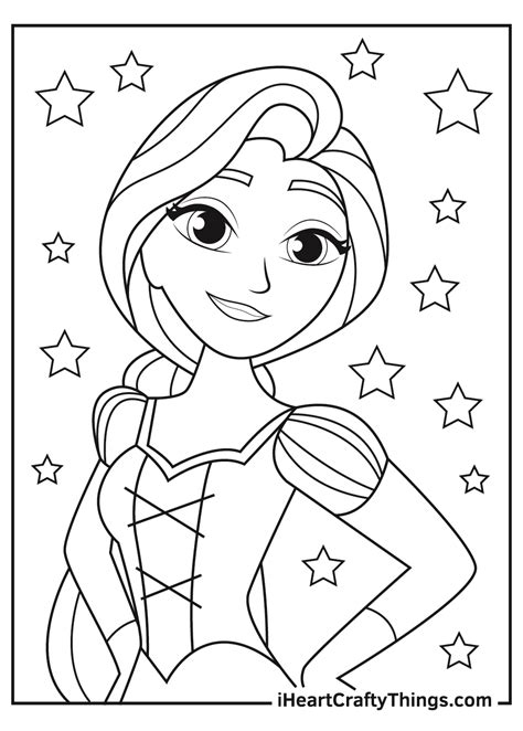 Rapunzel Coloring Page Printable